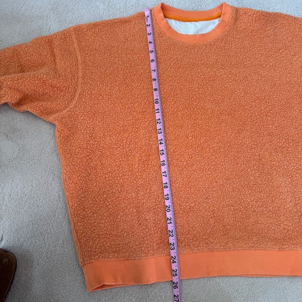 Outdoor Voices Orange Fleece Pullover XL - Picture 9 of 9